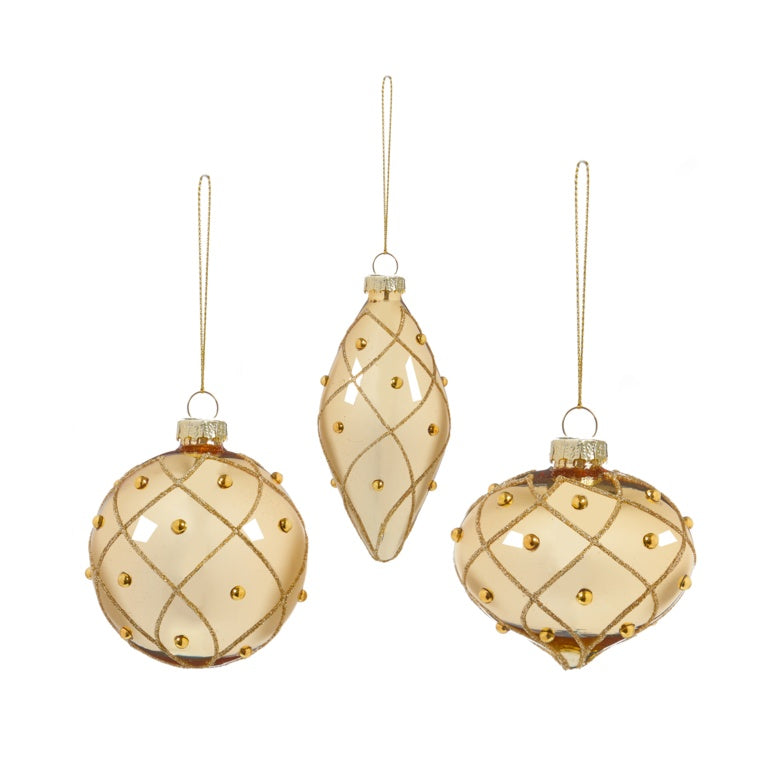 Premier Shiny Champagne Gold Bauble