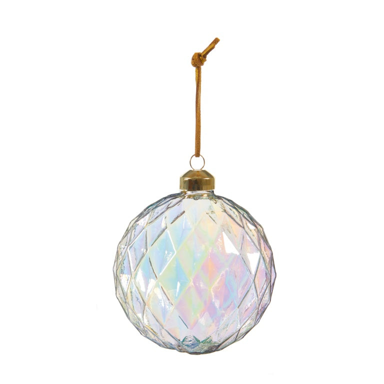 Premier Geometric Iridescent Bauble