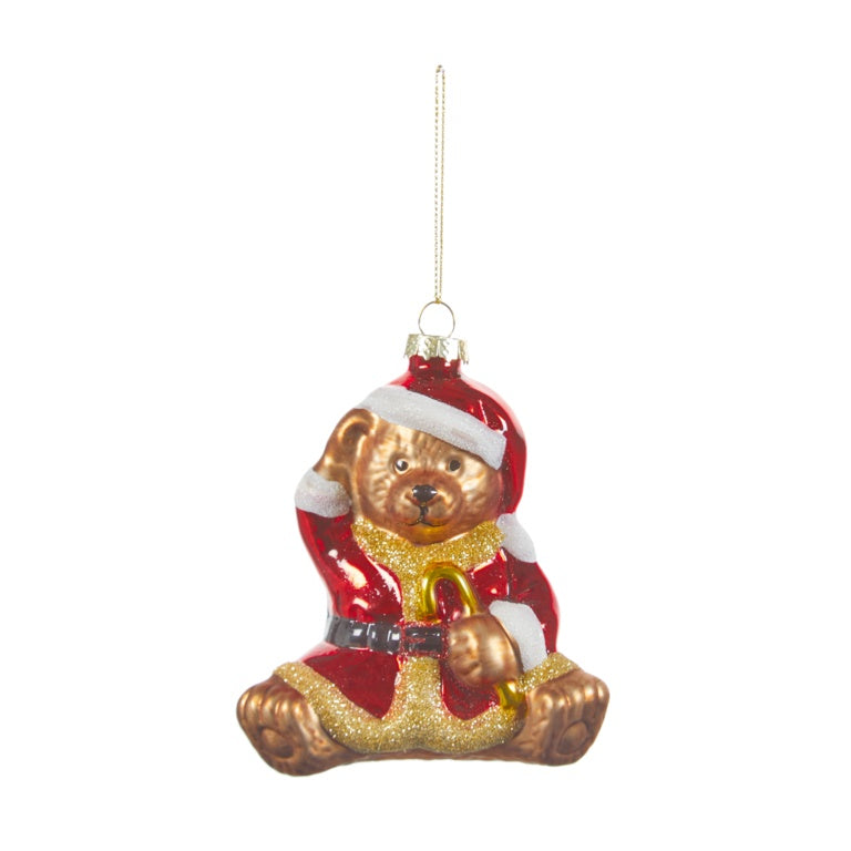 Premier Teddy In Santa Hat & Jacket Bauble