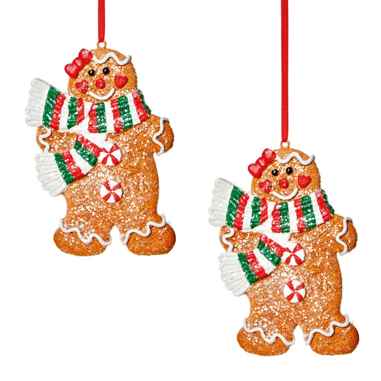 Premier Gingerbread With Scarf Hanging Decoration