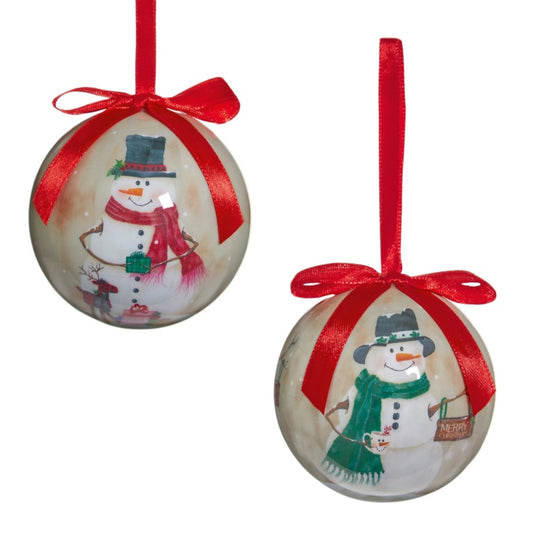 Premier Snowman With Scarf Baubles