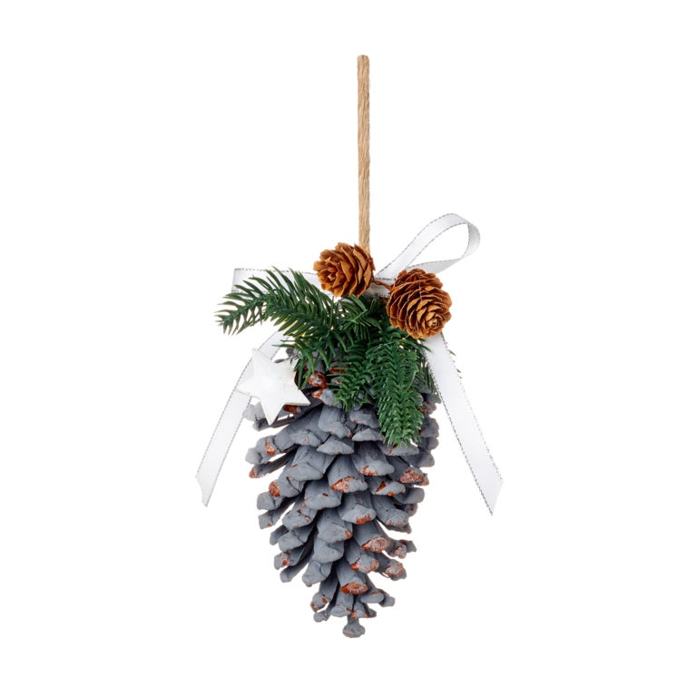 Premier Pine Cone With Floristry Hanging Decoration