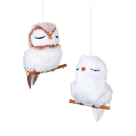 Premier Sleeping Owl Hanging Decoration