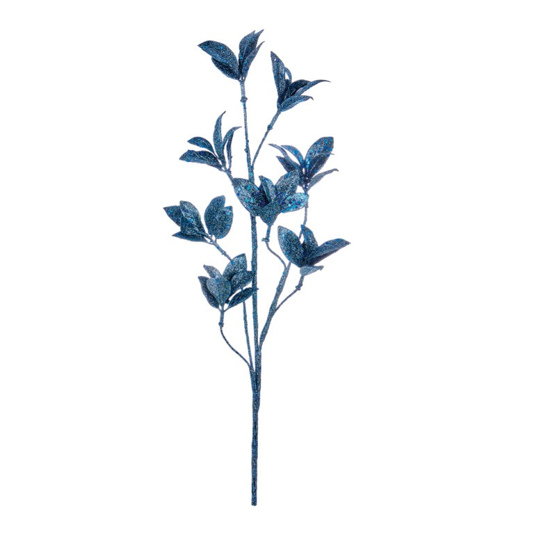 Premier Navy Glitter Flower Stem