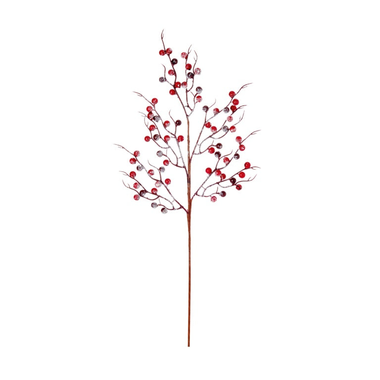 Premier Red Spray With Snow Stem