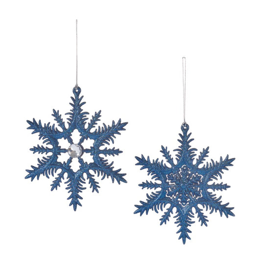 Premier Navy Glitter Snowflake