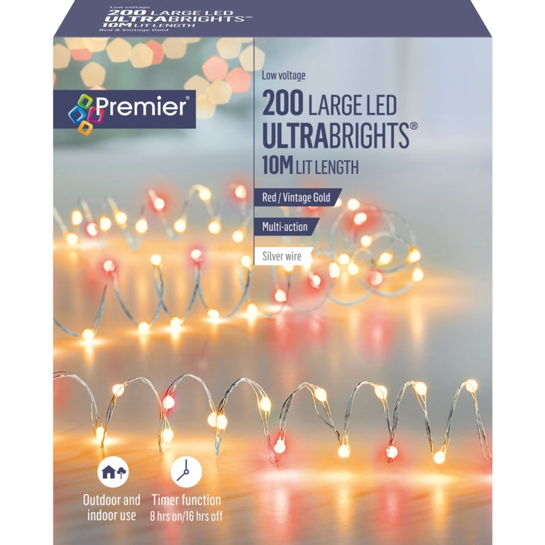 Premier Multi Action Ultrabrights Vintage Gold LEDs