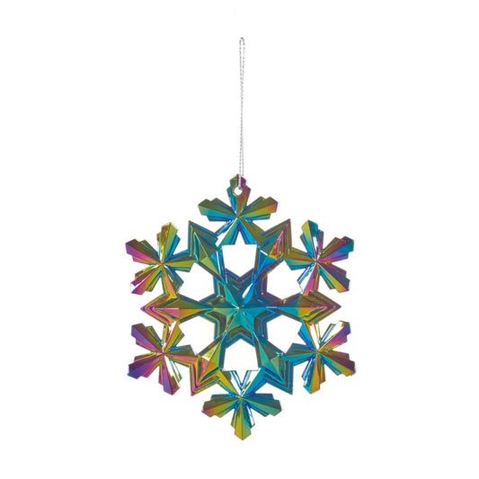 Premier Multi Coloured Snowflake Hanging Decoration