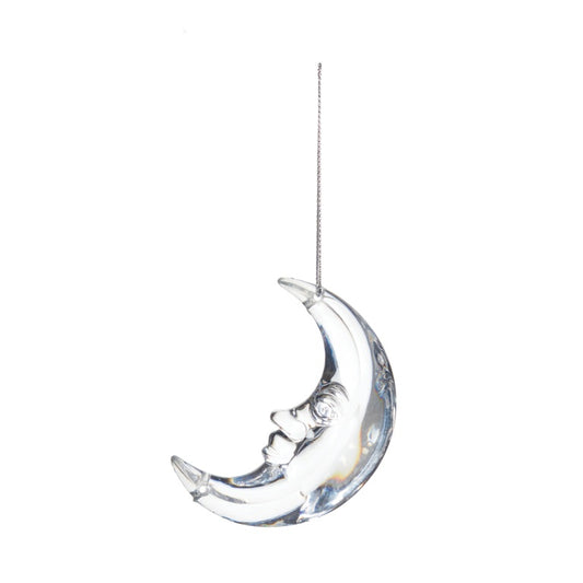 Premier Clear Moon Shape Hanging Decoration