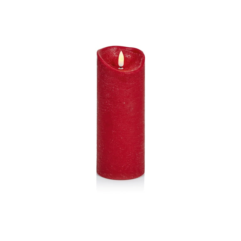 Premier Red Flickabrights Textured Candle