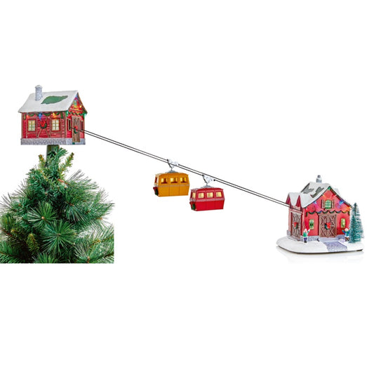 Premier Lit Musical Xmas Cable Car Set