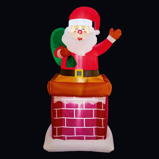 Premier Inflatable Santa In Chimney