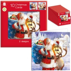 Gift Maker Square Traditional Santa Cards