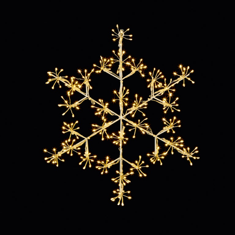 Premier Rose Gold Snowflake Warm White