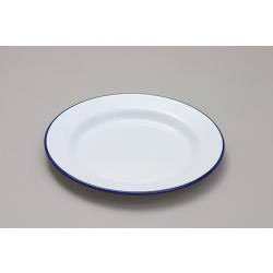 Assiette plate en émail Falcon - Blanc traditionnel 22 cm x 2D