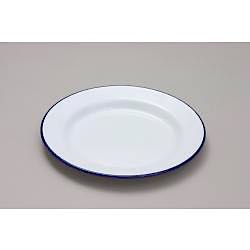 Falcon Enamel Dinner Plate - Traditional White 22cm x 2D