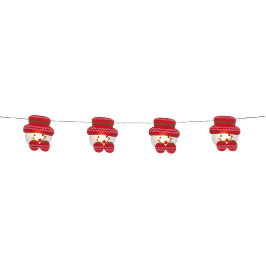 Premier Felt Snowman Face Light String