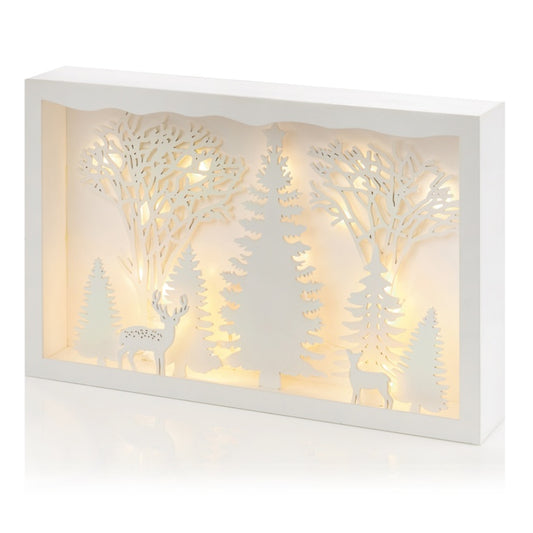 Premier White Wooden Frame With Deer