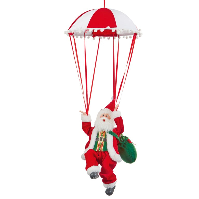 Premier Animated Santa Parachute With Green Sack