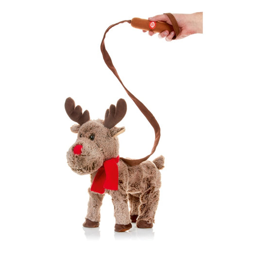 Premier 39cm Walking Reindeer With Lead