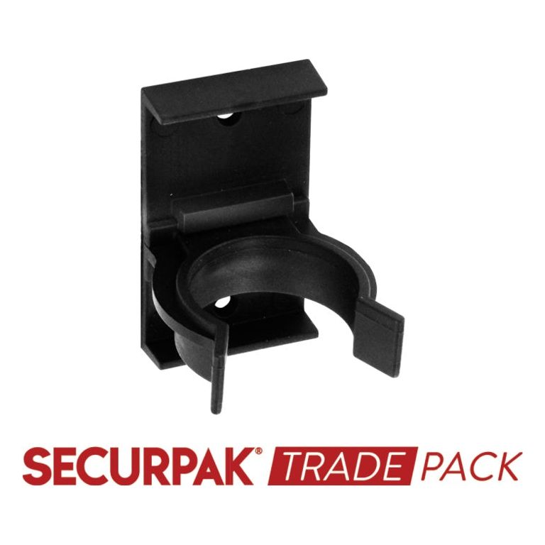 Securpak Trade Pack Plinth Clip Black 10mm Pack 10