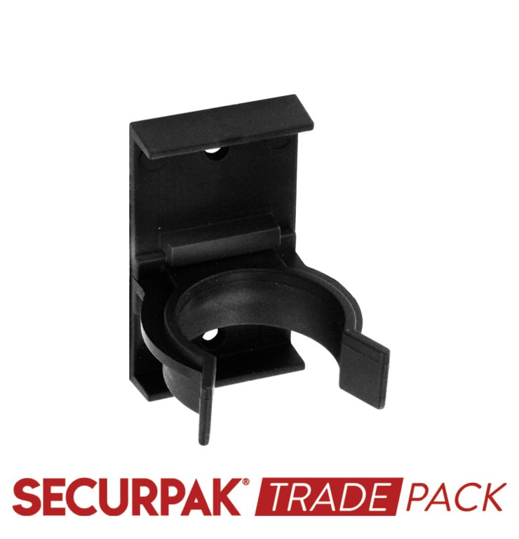 Clip de plinthe Securpak Trade Pack noir 10 mm paquet de 10