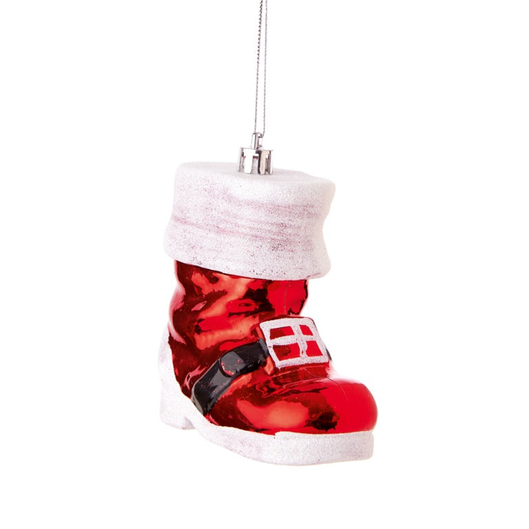 Premier Red Santa Boot Hanging Decoration