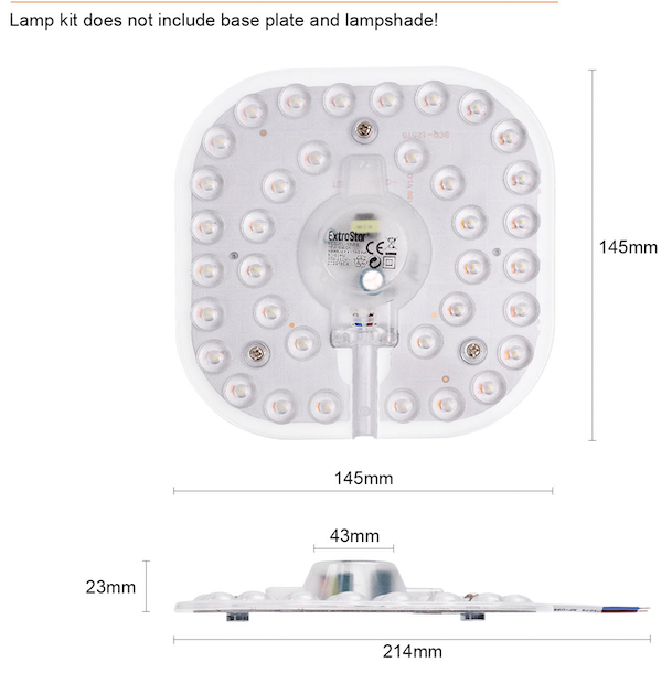 Extrastar Ceiling Light Module 2 D Fitting