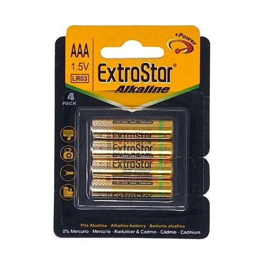 Piles Extrastar de durée spéciale 1,5 V AAA