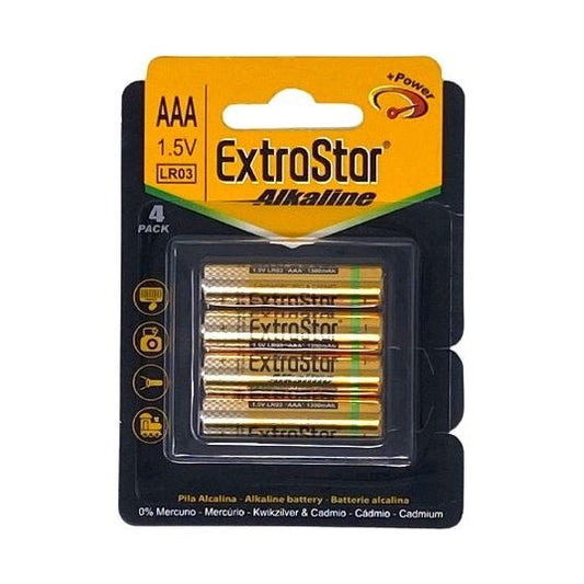 Pilas Alcalinas Extrastar 1.5v AAA