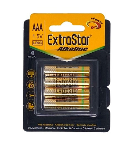Extrastar Alkaline Batteries 1.5v Aaa