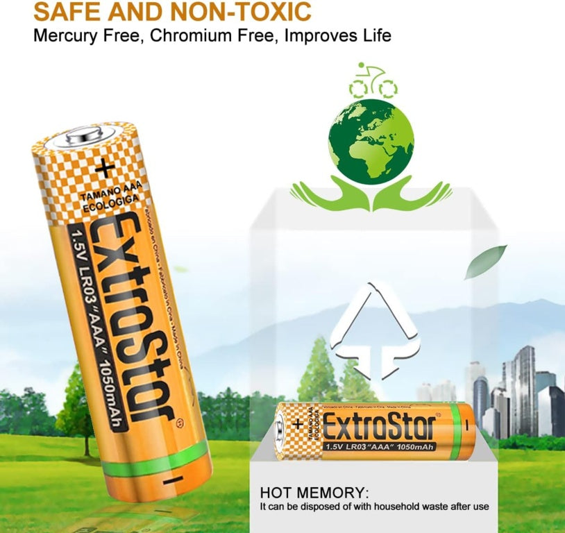 Extrastar Alkaline Batteries 1.5v Aaa