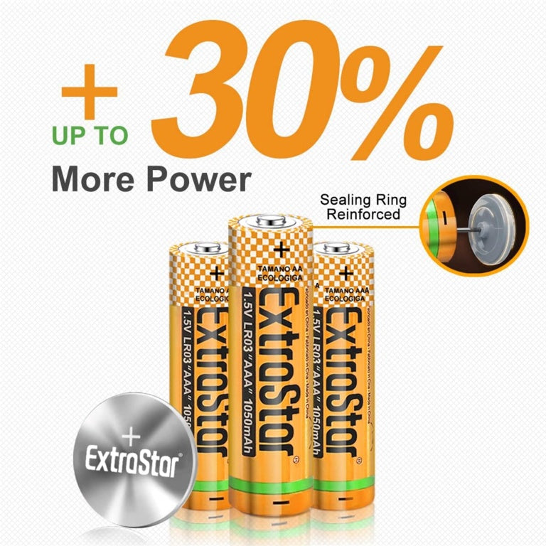 Extrastar Alkaline Batteries 1.5v Aaa