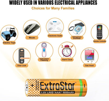 Extrastar Alkaline Batteries 1.5v Aaa