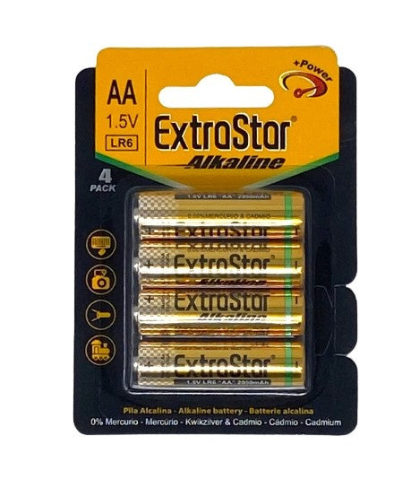 Piles au zinc de durée spéciale Extrastar 1,5 V Aa