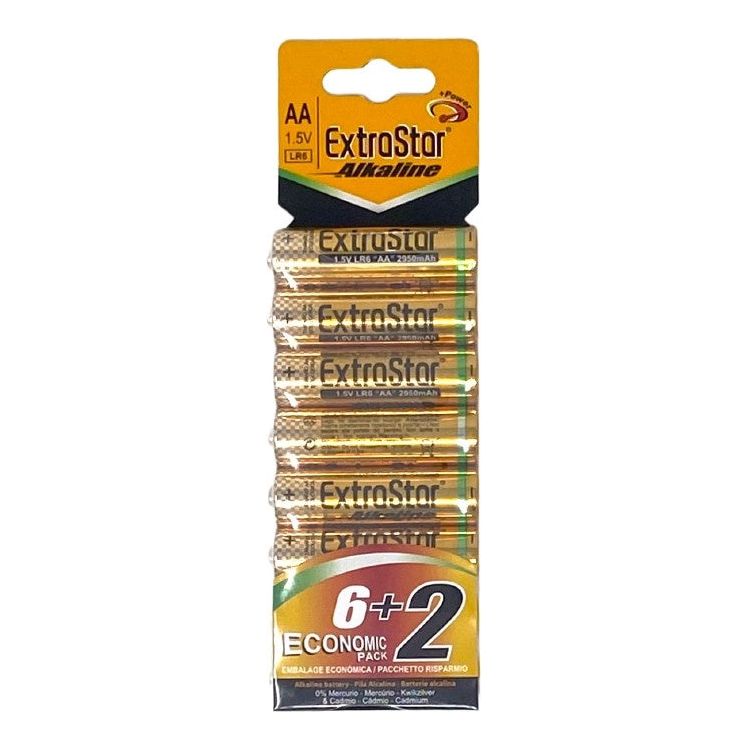 Extrastar Alkaline Batteries 1.5v Aa