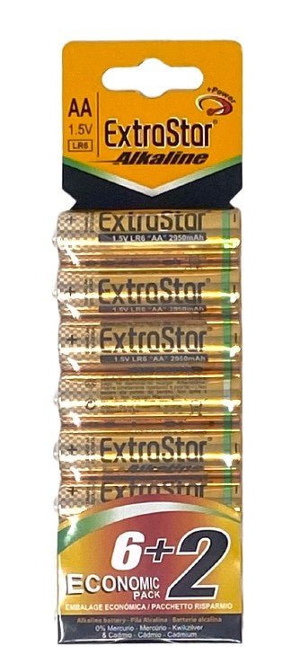 Extrastar Alkaline Batteries 1.5v Aa