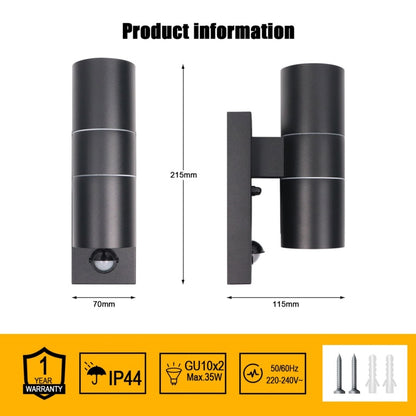 Extrastar Outdoor Up & Down Double Wall Light