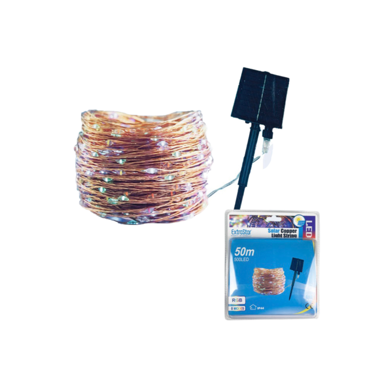 Guirlande lumineuse solaire LED en cuivre Extrastar