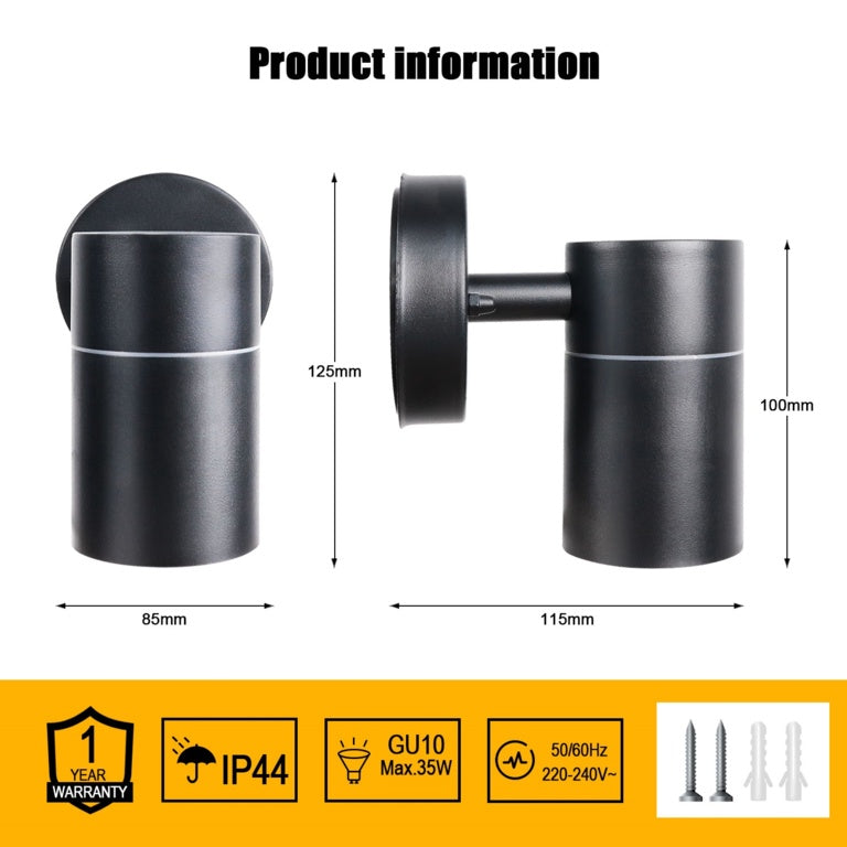 Extrastar Outdoor Down Single Wall Light