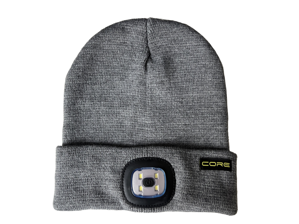 Gorro con LED recargable Core