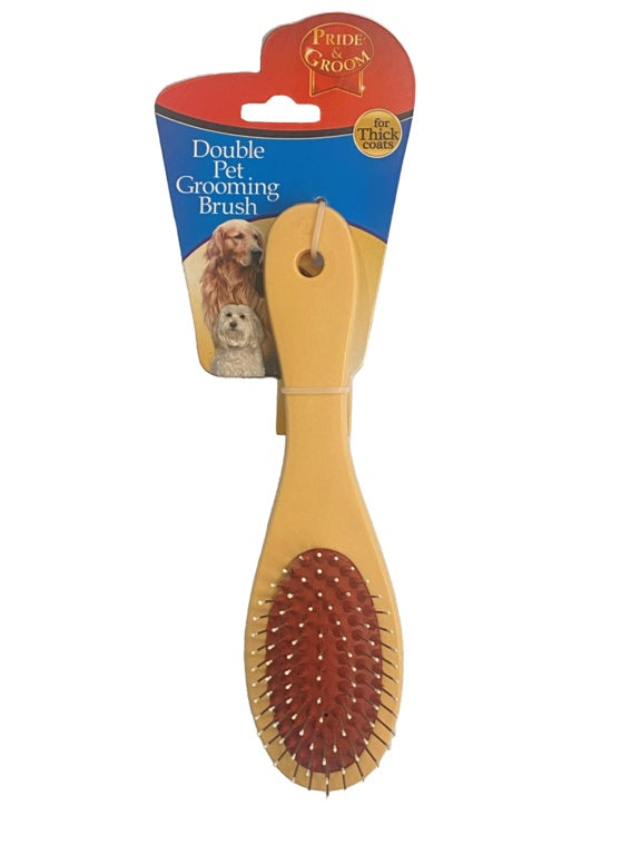 Brosse de toilettage double pour animaux Pride &amp; Groom