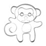 Tala Monkey Cookie Cutter Stainless Steel