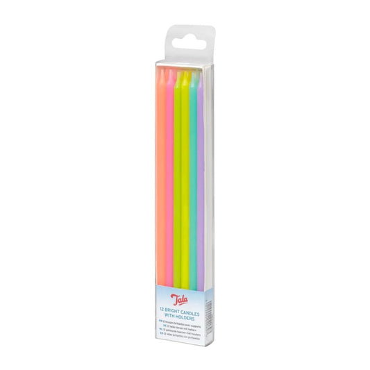 Tala 12 Neon Bright Candles