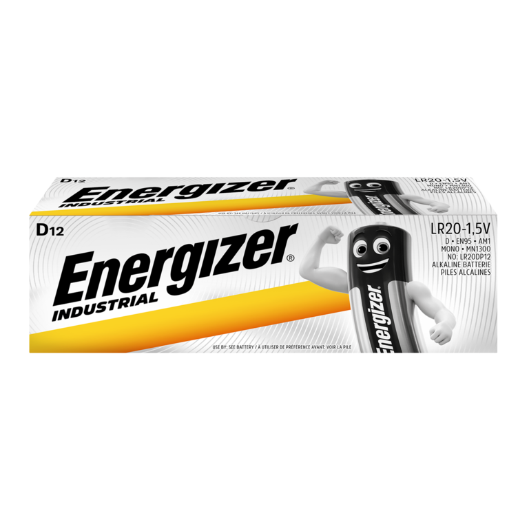 Baterías industriales Energizer tamaño D