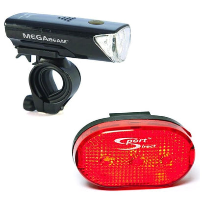 Sport Direct Mega White LED Front Light Set