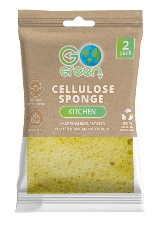 Éponge en cellulose de cuisine Go Green