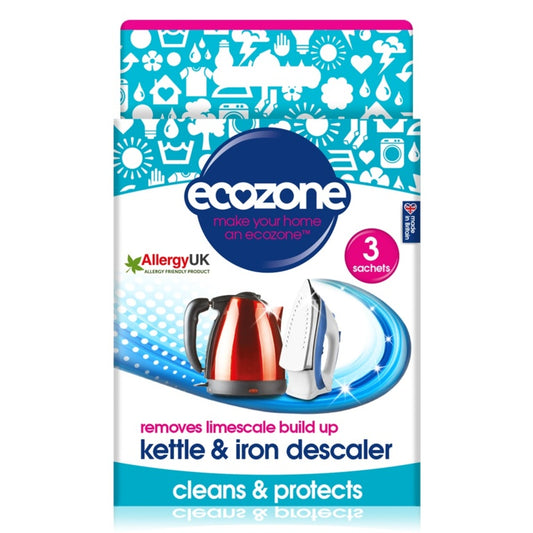 Ecozone Détartrant pour Fer à Bouilloire 3 Sachets