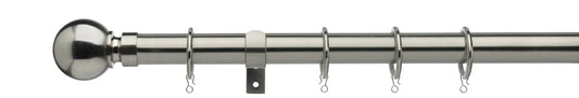 Universal Metal Curtain Pole Ball Stainless Steel 28mm