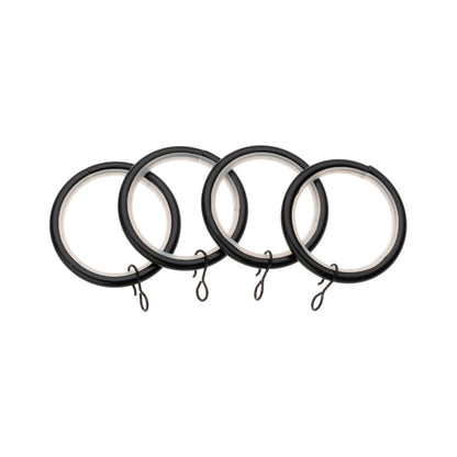 Anneaux Métalliques Universels Noirs 28mm